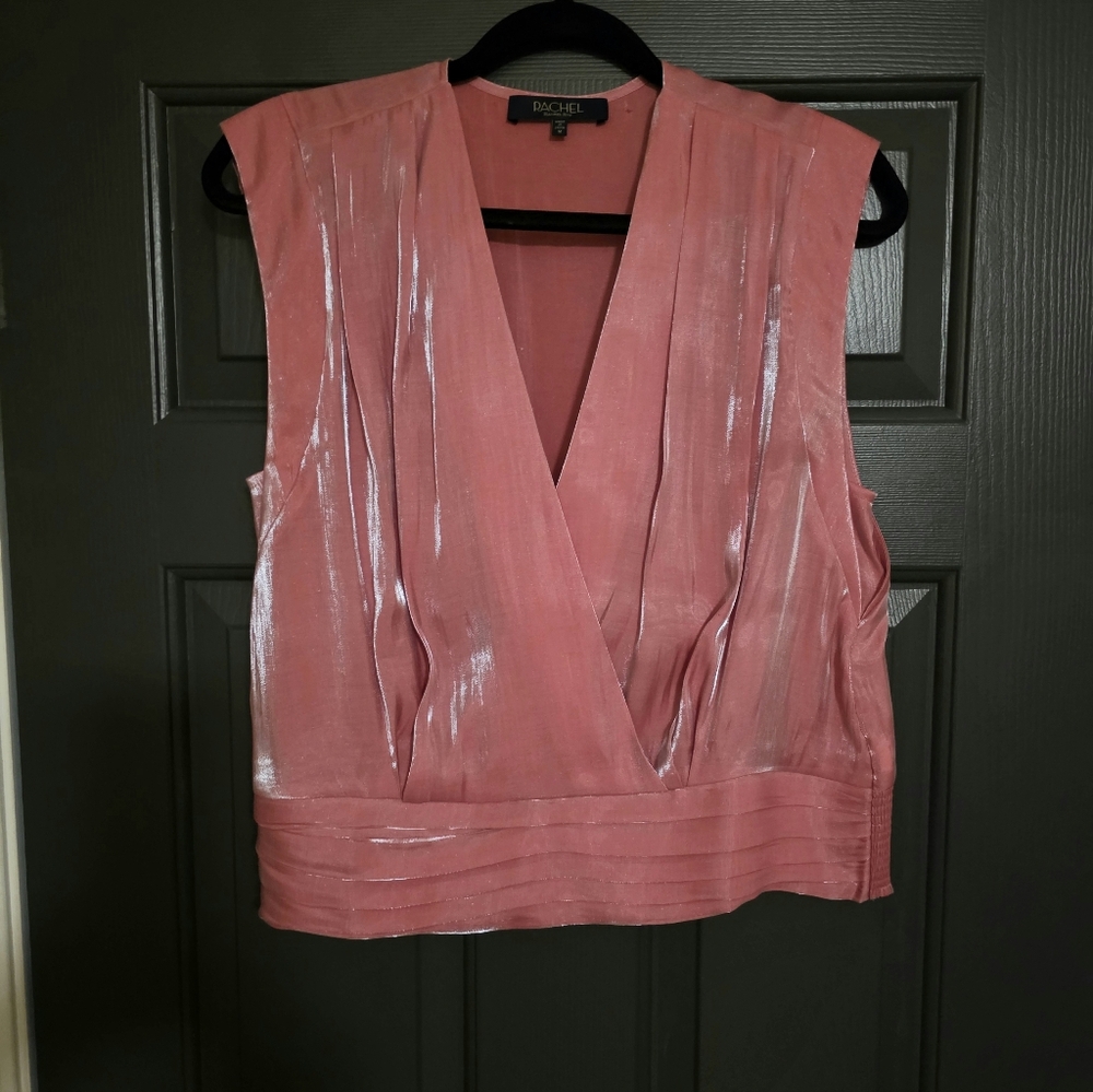 Rachel Pink Shimmer Women's Top